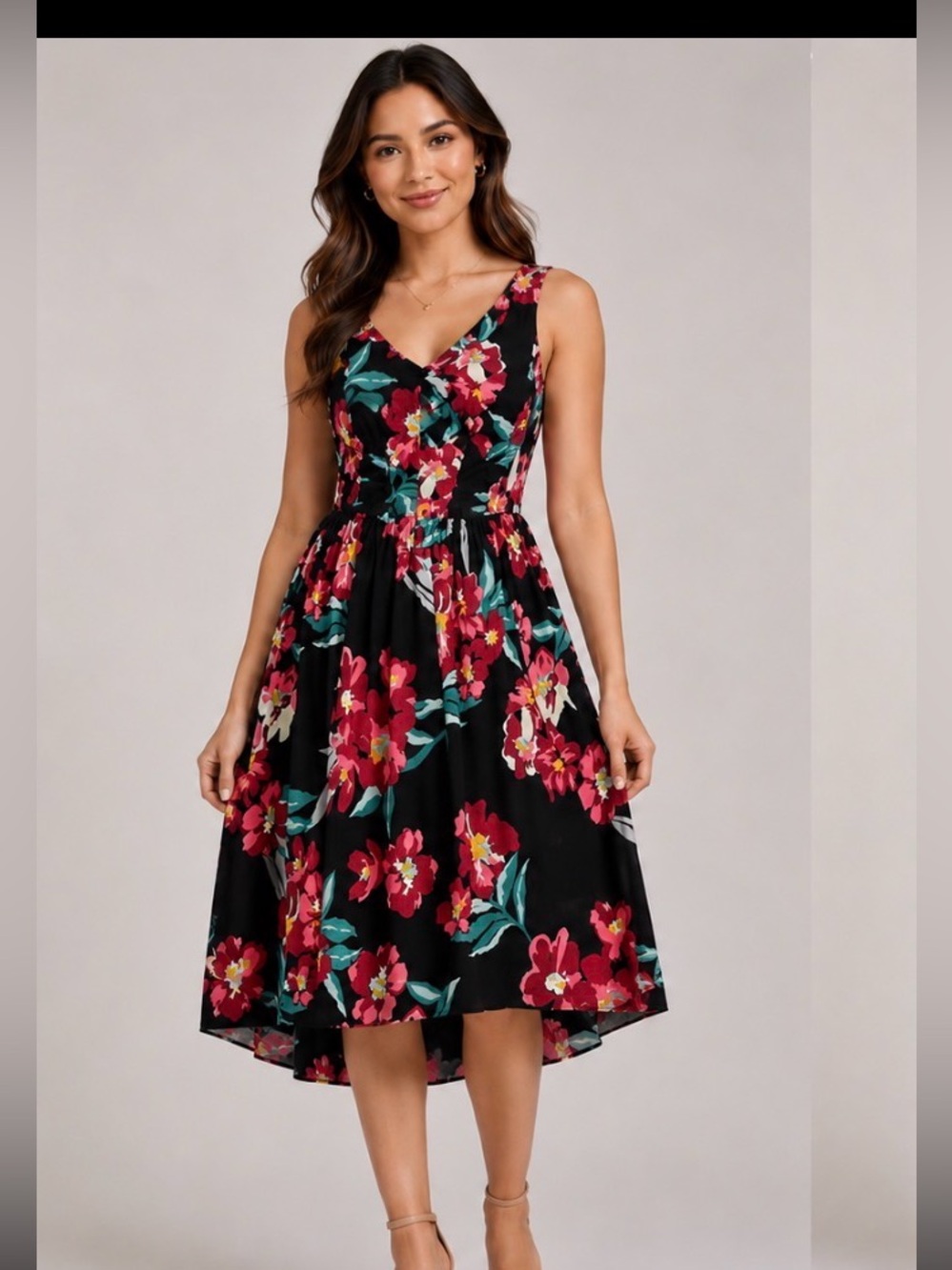 ROXY floral dress Size S Like New